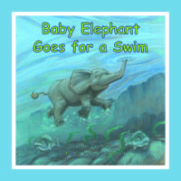 Baby Elephant Goes for a Swim